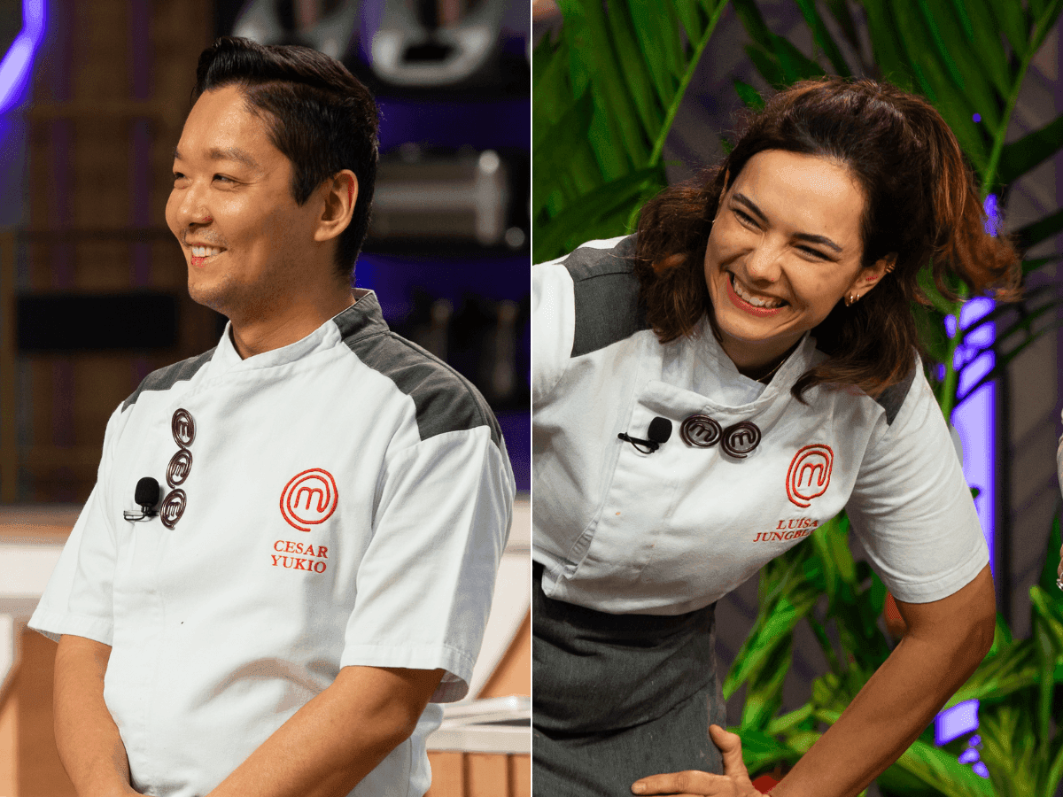 Cesar e Luísa disputam final do MasterChef Confeitaria