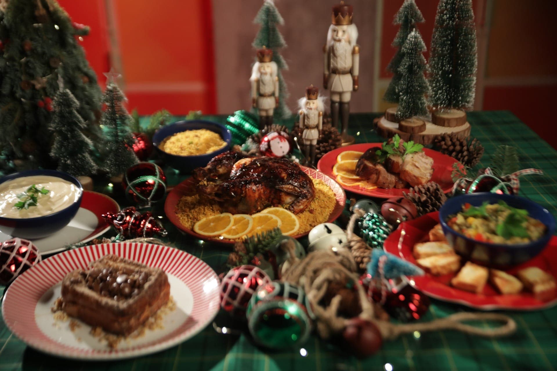 Mesa de Natal no programa Mestres da Air Fryer