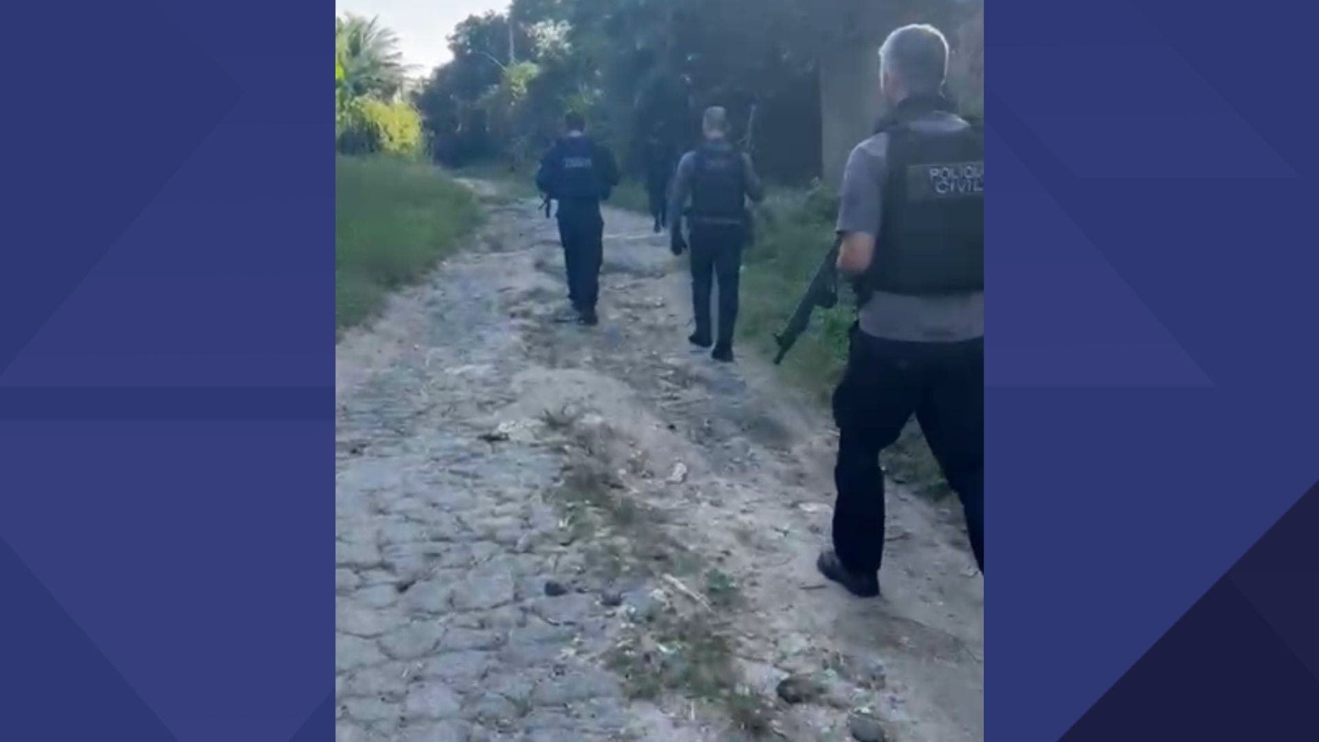 Agentes de diferentes delegacias participam da ação
