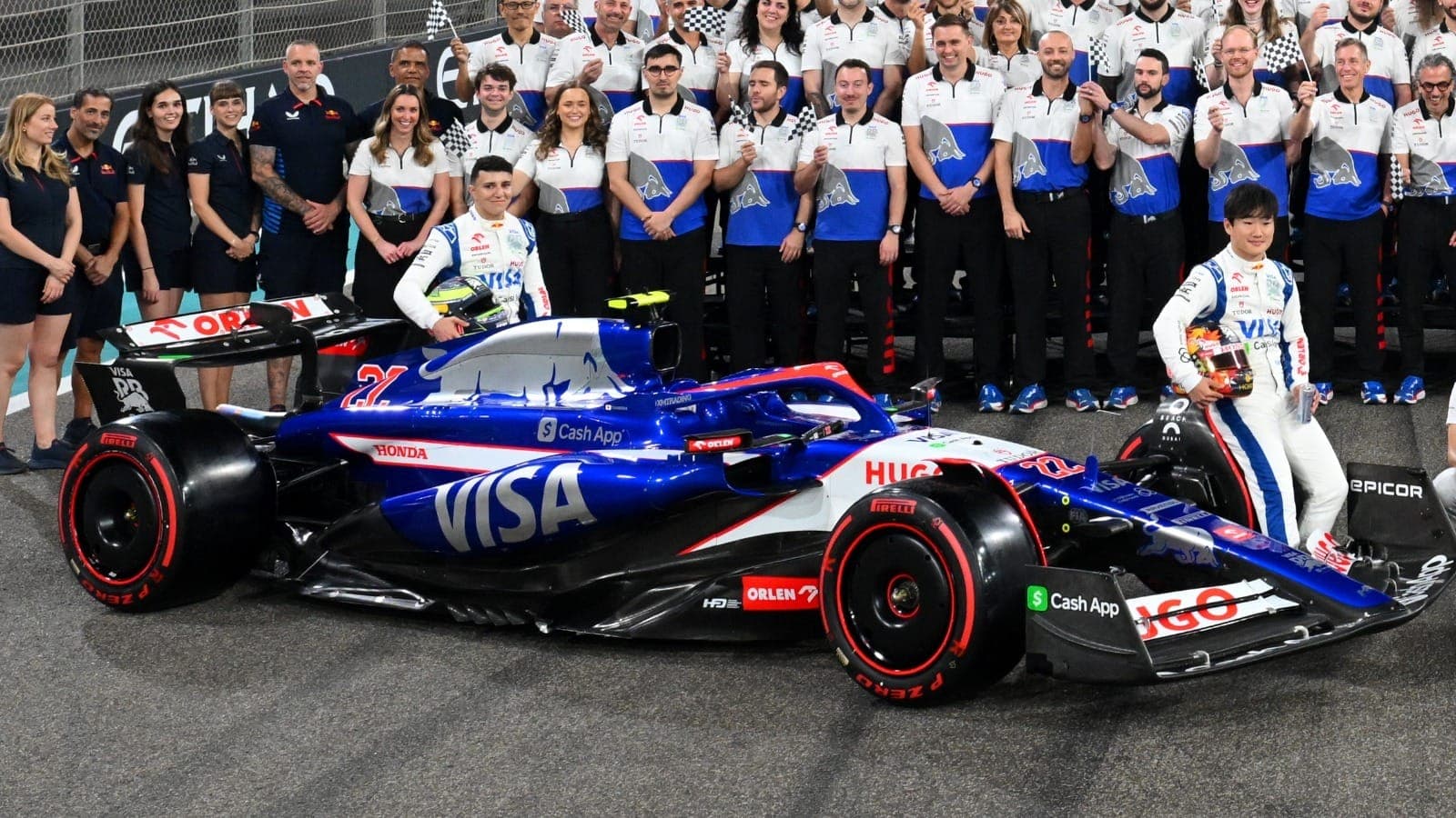 Isack Hadjar e Yuki Tsunoda, titulares da Racing Bulls em 2025