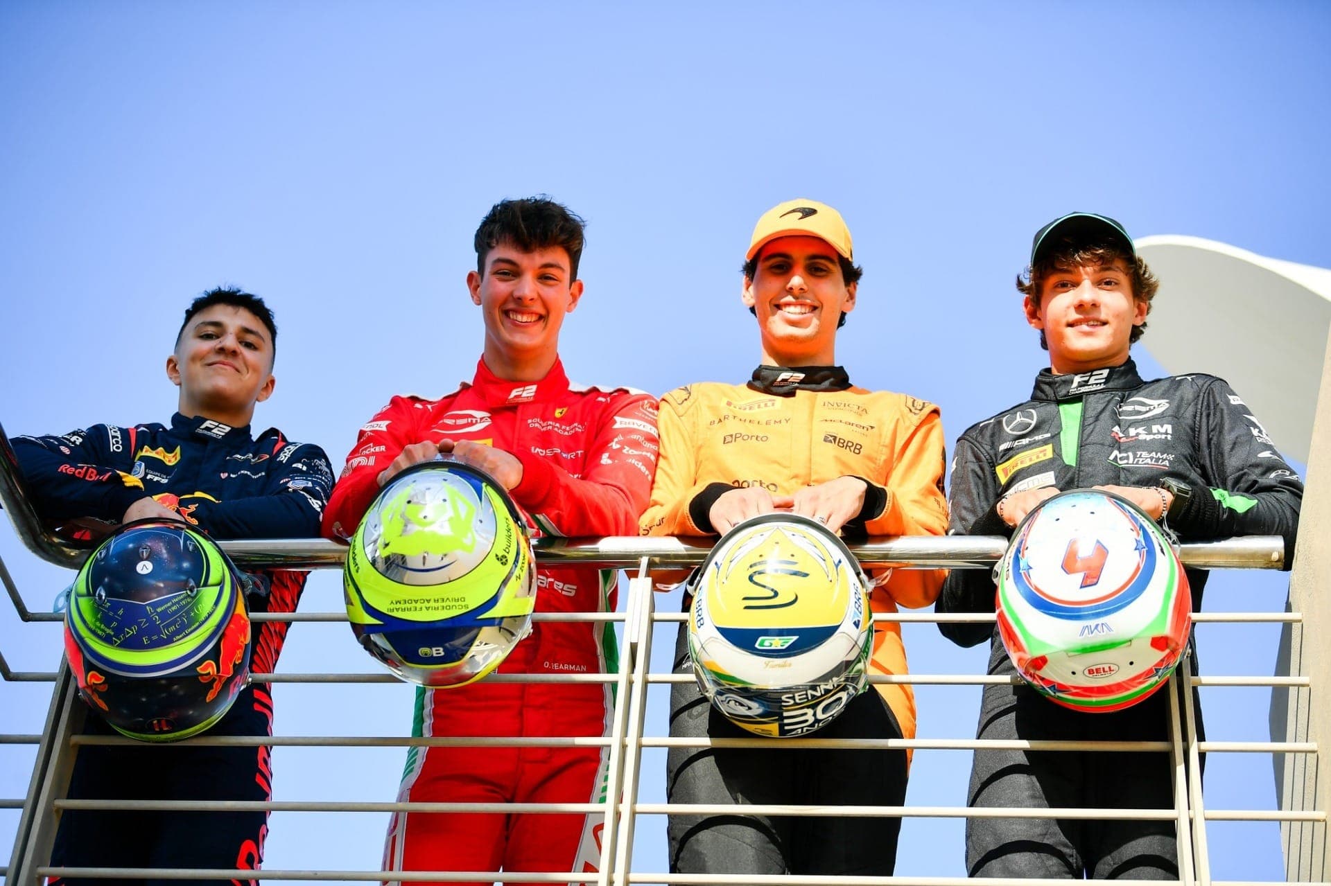 Isack Hadjar, Oliver Bearman, Gabriel Bortoleto e Andrea Kimi Antonelli chegam à F1 após correrem a F2 em 2024