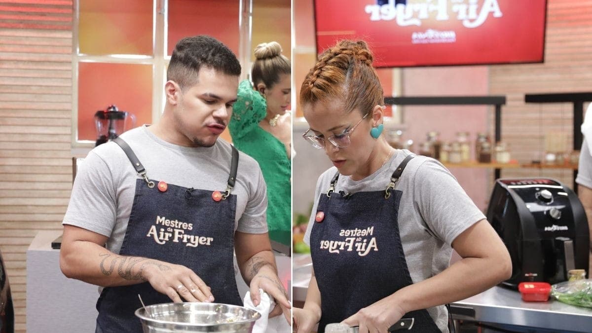 Júnior e Jéssica são eliminados no 7º episódio de Mestres da AirFryer