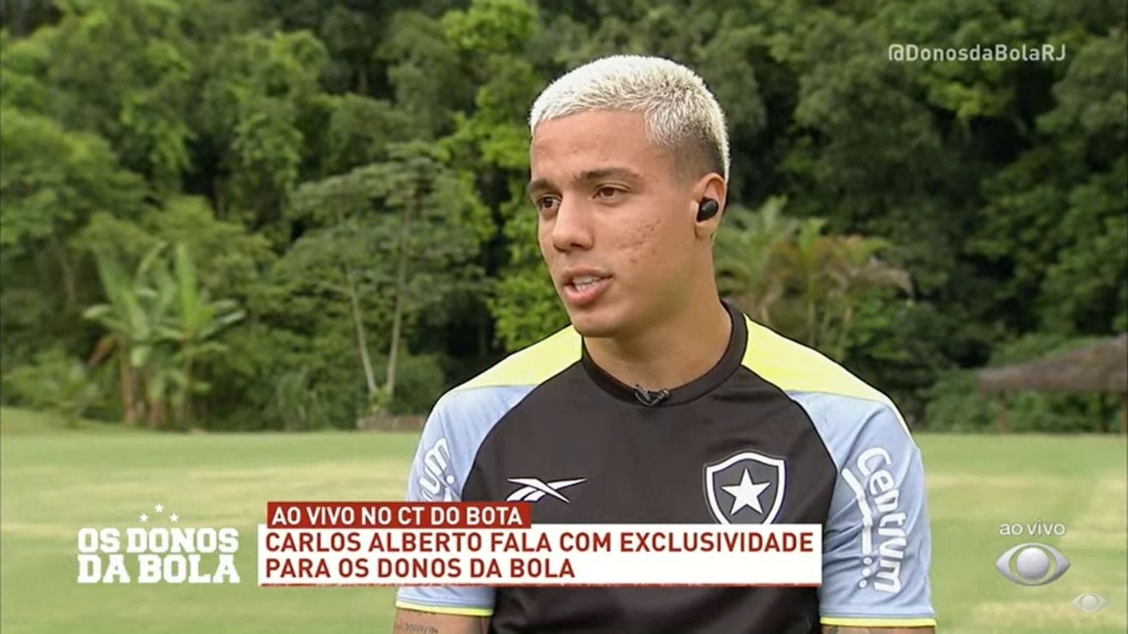 Carlos Alberto participou do Os Donos da Bola da Band Rio
