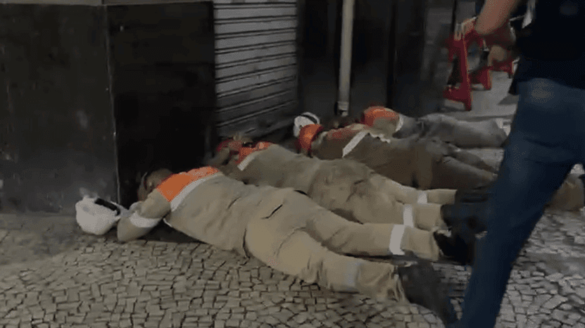 Os agentes apreenderam cerca de 800 quilos de cabos