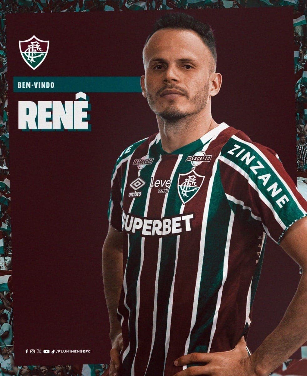 Lateral-esquerdo Renê é o sexto reforço do Fluminense
