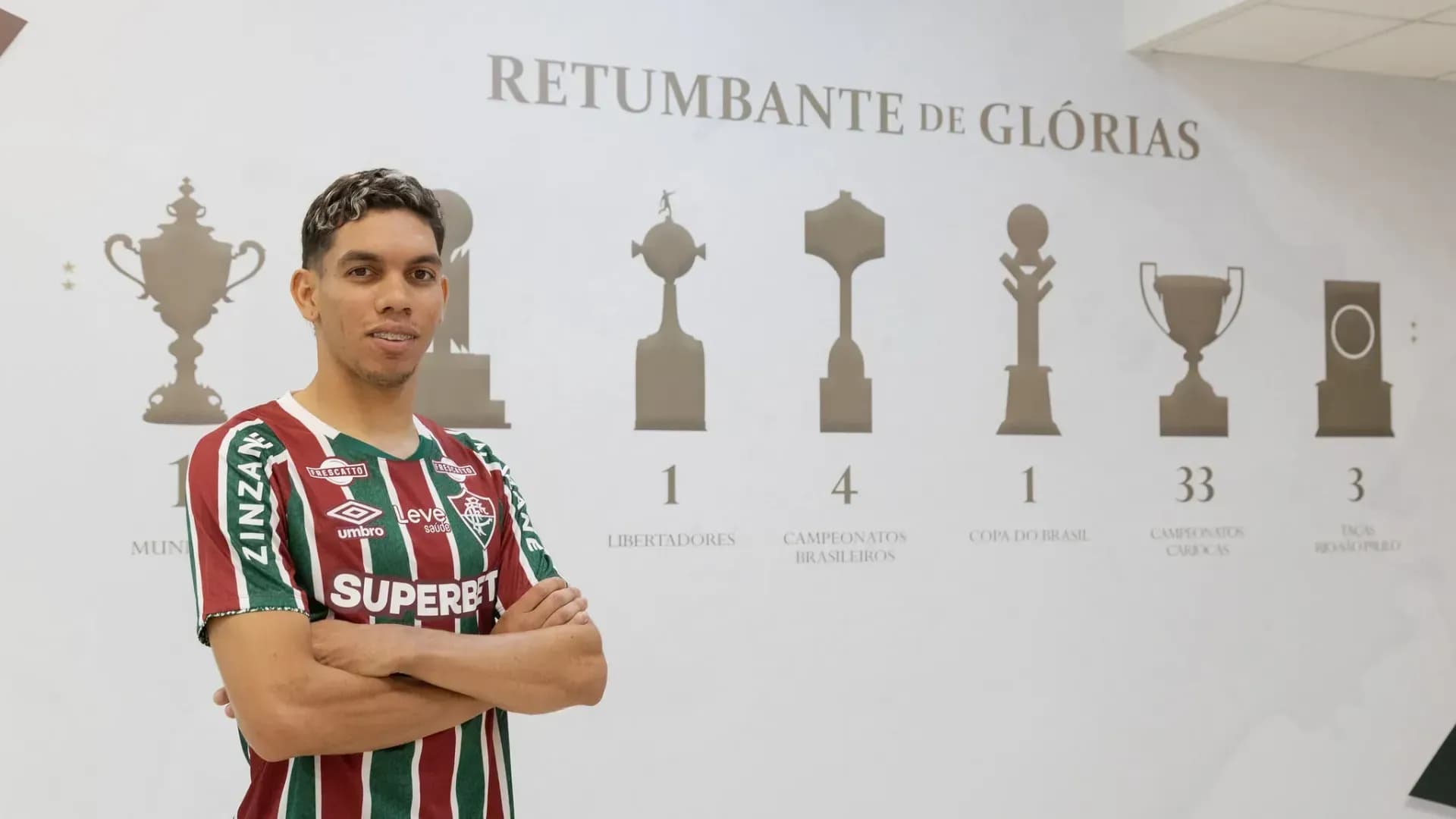 Reforço do Fluminense, o atacante Paulo Baya