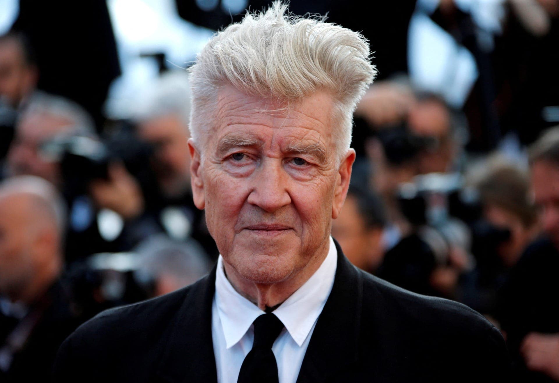 O diretor de cinema David Lynch no Festival de Cinema de Cannes, em 2017