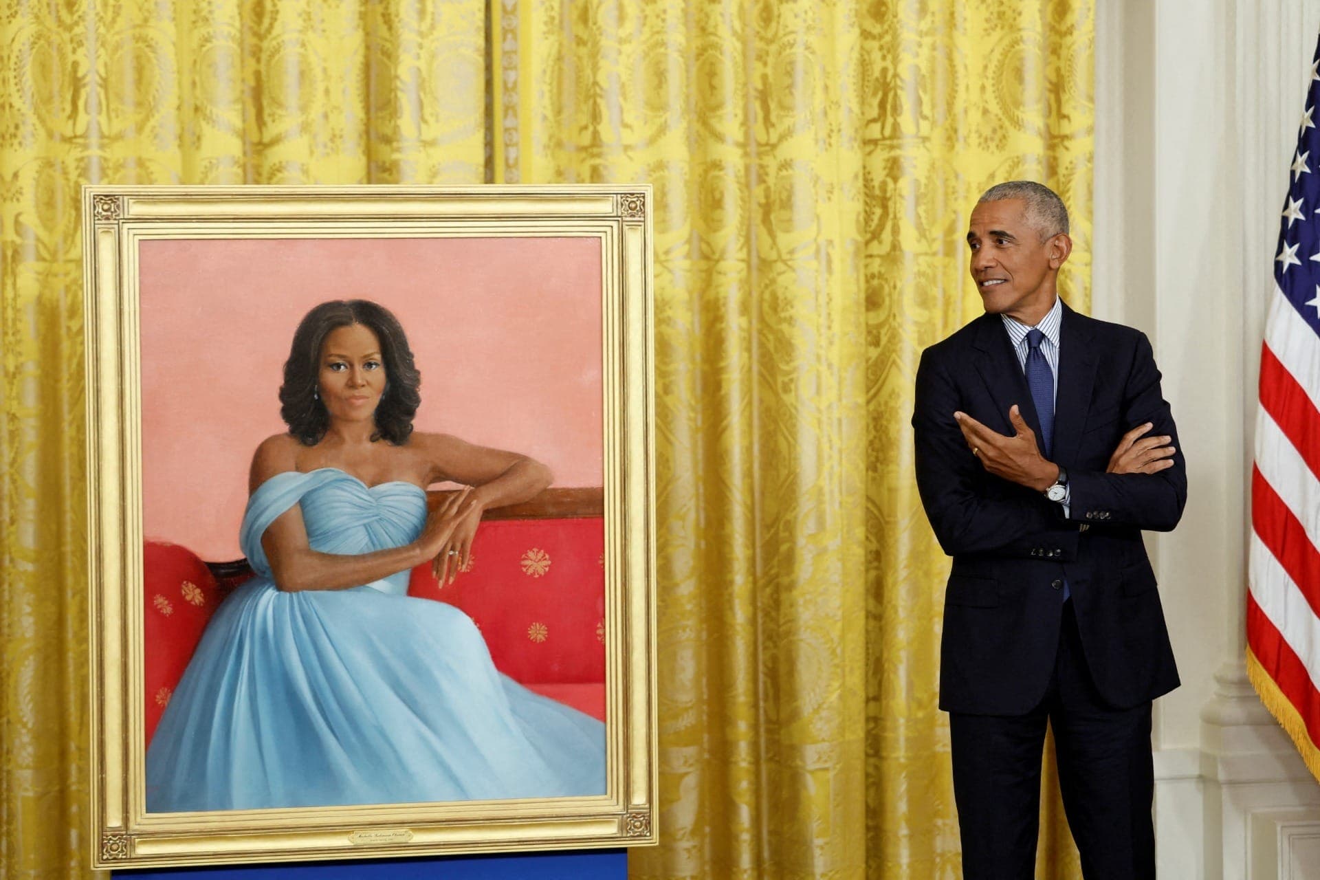 Barack Obama foi sem a companheira, Michelle Obama, para a cerimônia