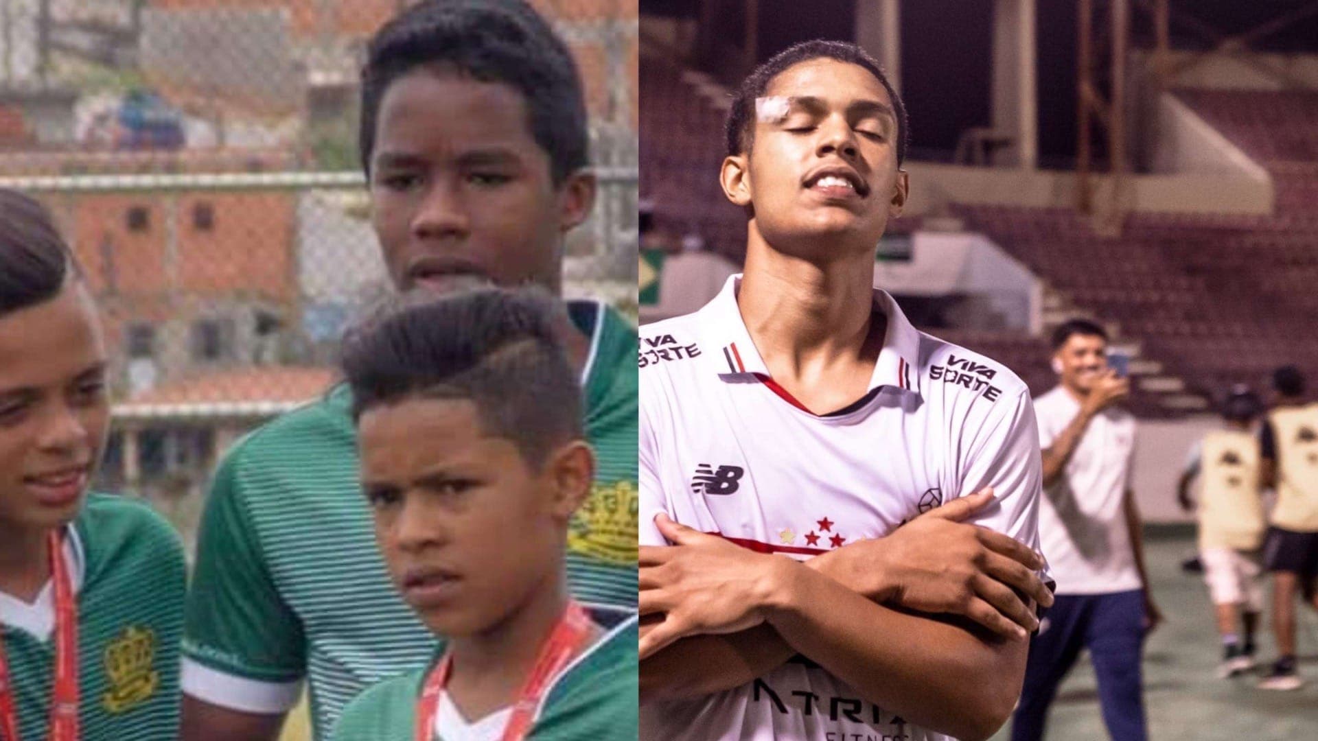 Endrick e Ryan Francisco jogaram juntos pela base do Centro da Corôa, clube da zona norte de São Paulo