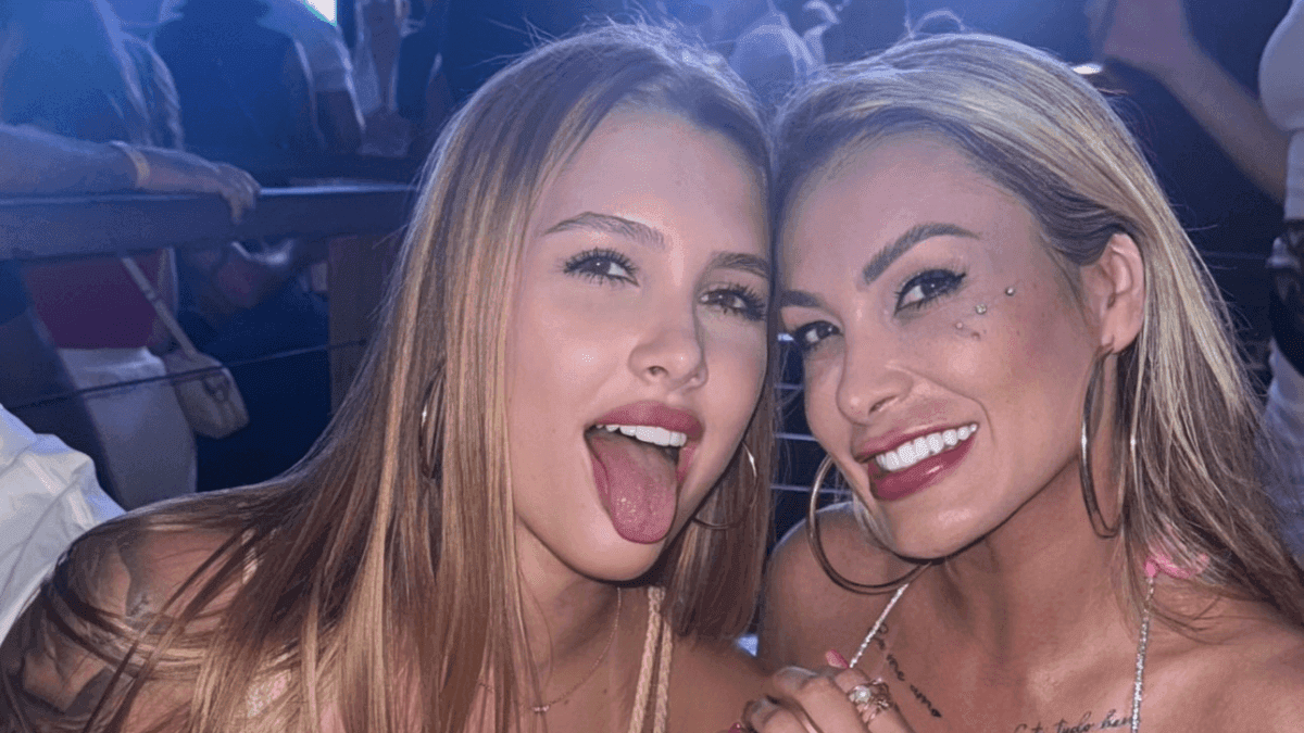 Andressa Urach e a nora Gabi Ayala