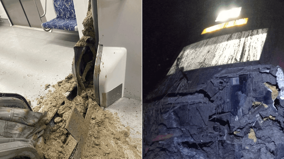 Deslizamento de terra provoca descarrilamento de trem da CPTM