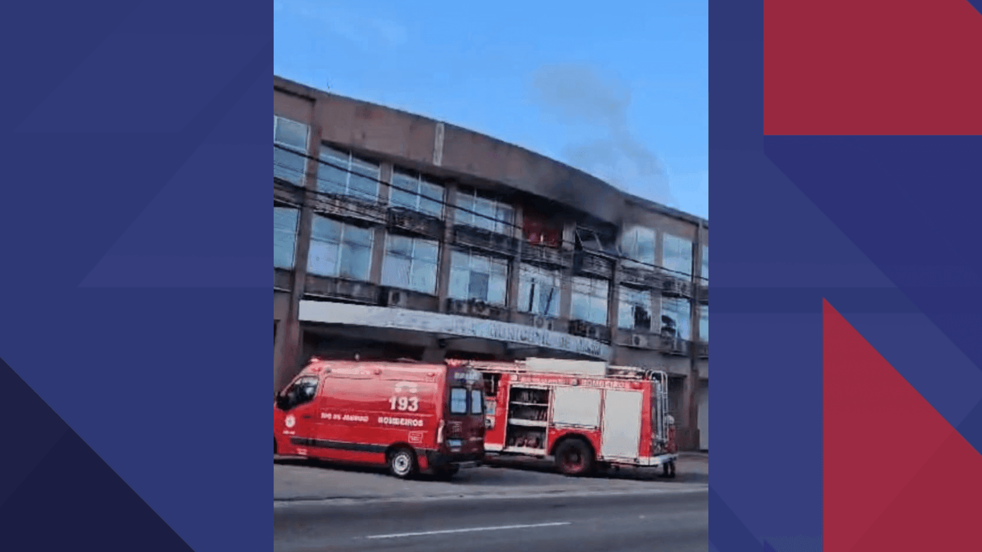 De acordo com a prefeitura, os bombeiros foram acionados por volta das 7h.