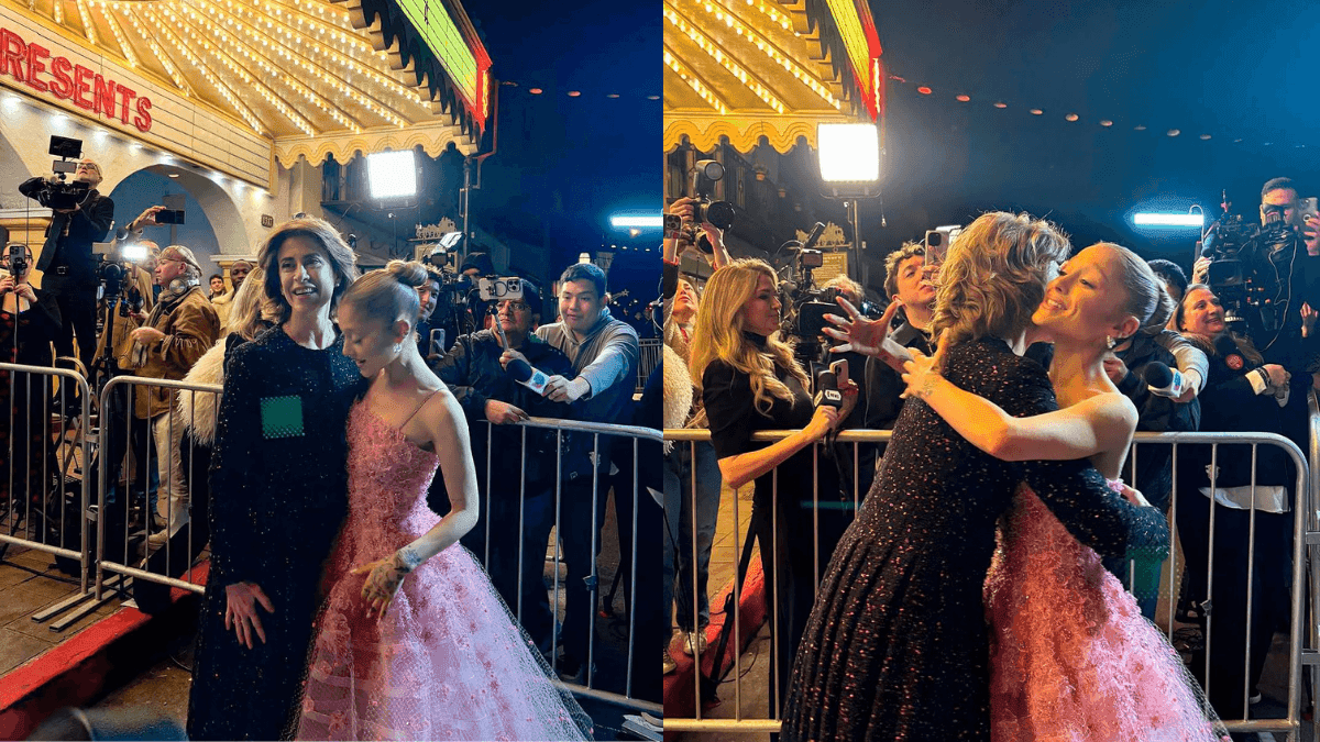 Fernanda Torres e Ariana Grande no festival de cinema de Santa Bárbara, nos Estados Unidos