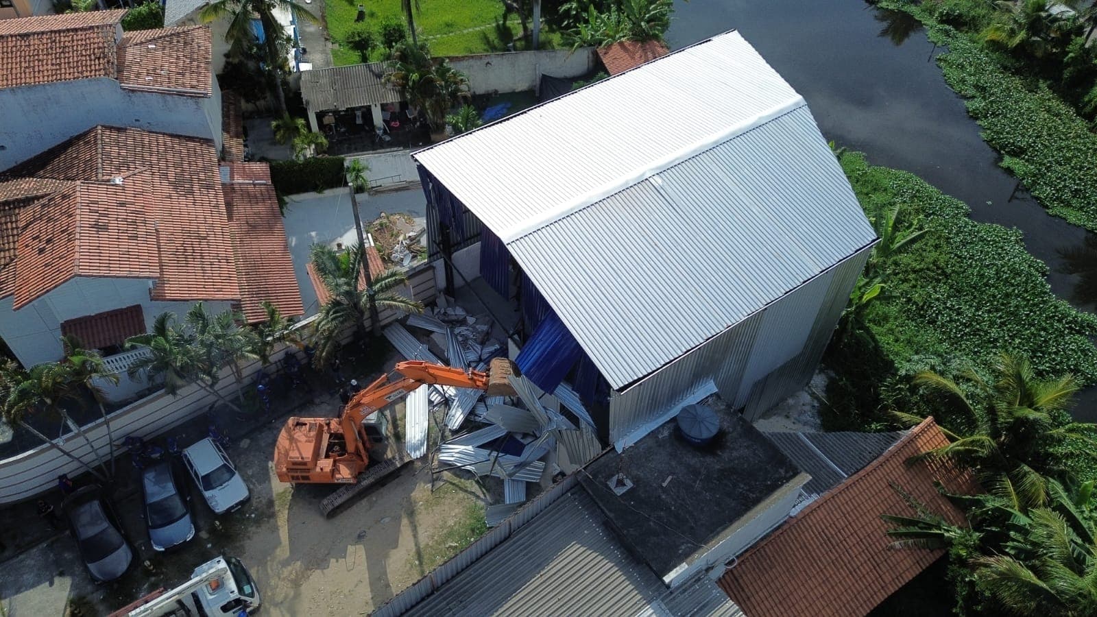 Engenheiros da Prefeitura estimam um prejuízo de aproximadamente R$ 1,5 milhão
