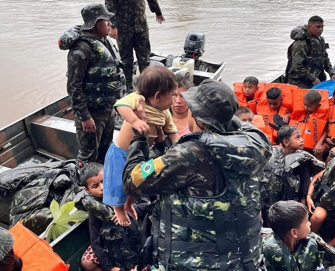 Exército fez resgate de indígenas no Amazonas