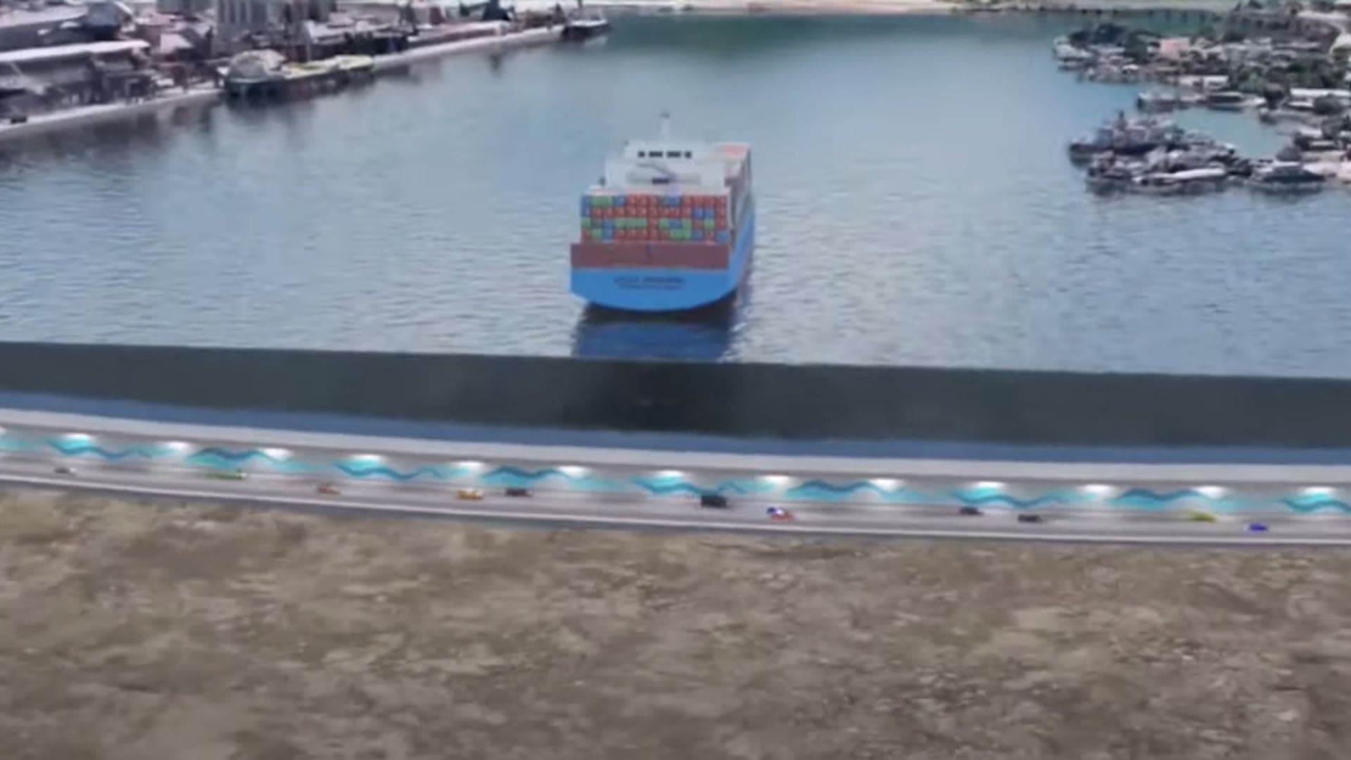 Túnel deve passar por debaixo do canal do Porto de Santos