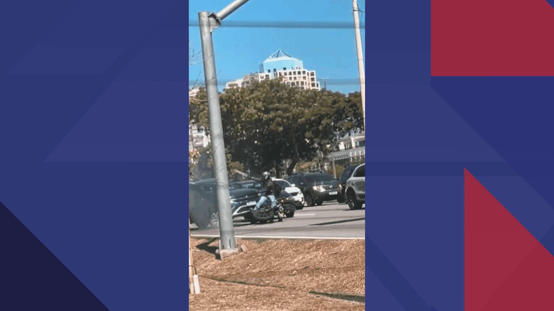 A vítima foi atingida na mão por estilhaços e passa bem