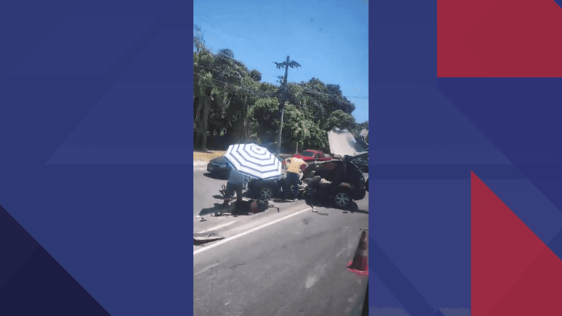 O Corpo de Bombeiros e agentes do Centro de Operações da Prefeitura foram acionados para a ocorrência