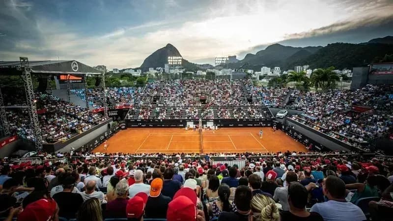 Torneio de tênis no Jockey Club Brasileiro, na Zona Sul do Rio