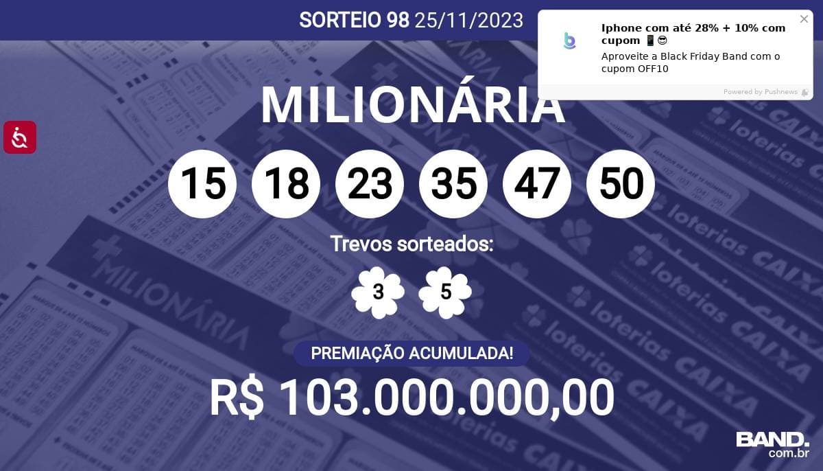 + Milionária: todos os sorteios oferecem, no mínimo, R$ 10 milhões