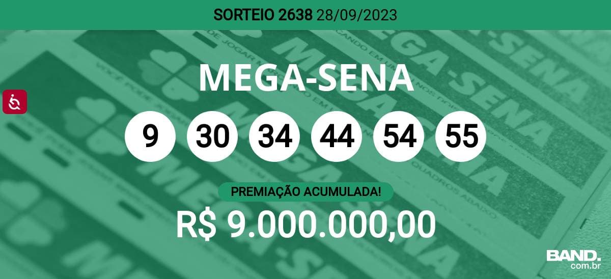 Aposta mínima da Mega-Sena, com seis dezenas, custa R$ 5 e pode ser feita na internet