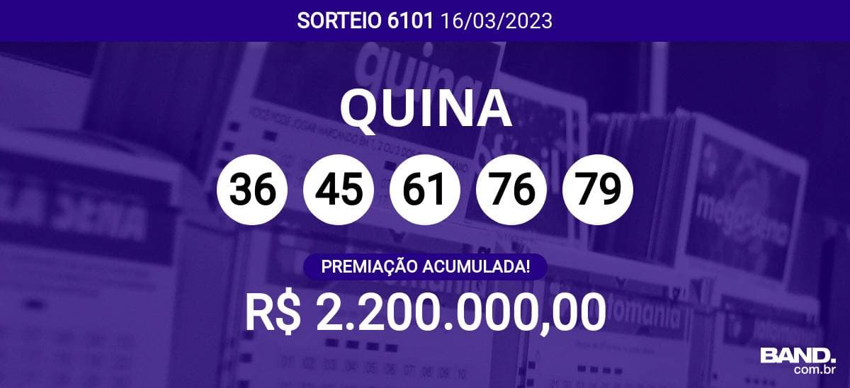 A aposta simples da Quina custa R$ 2