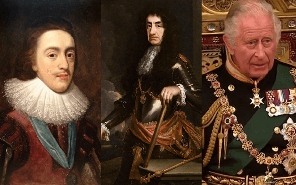 Se o agora é Charles III, quem foram os reis Charles I e Charles II?