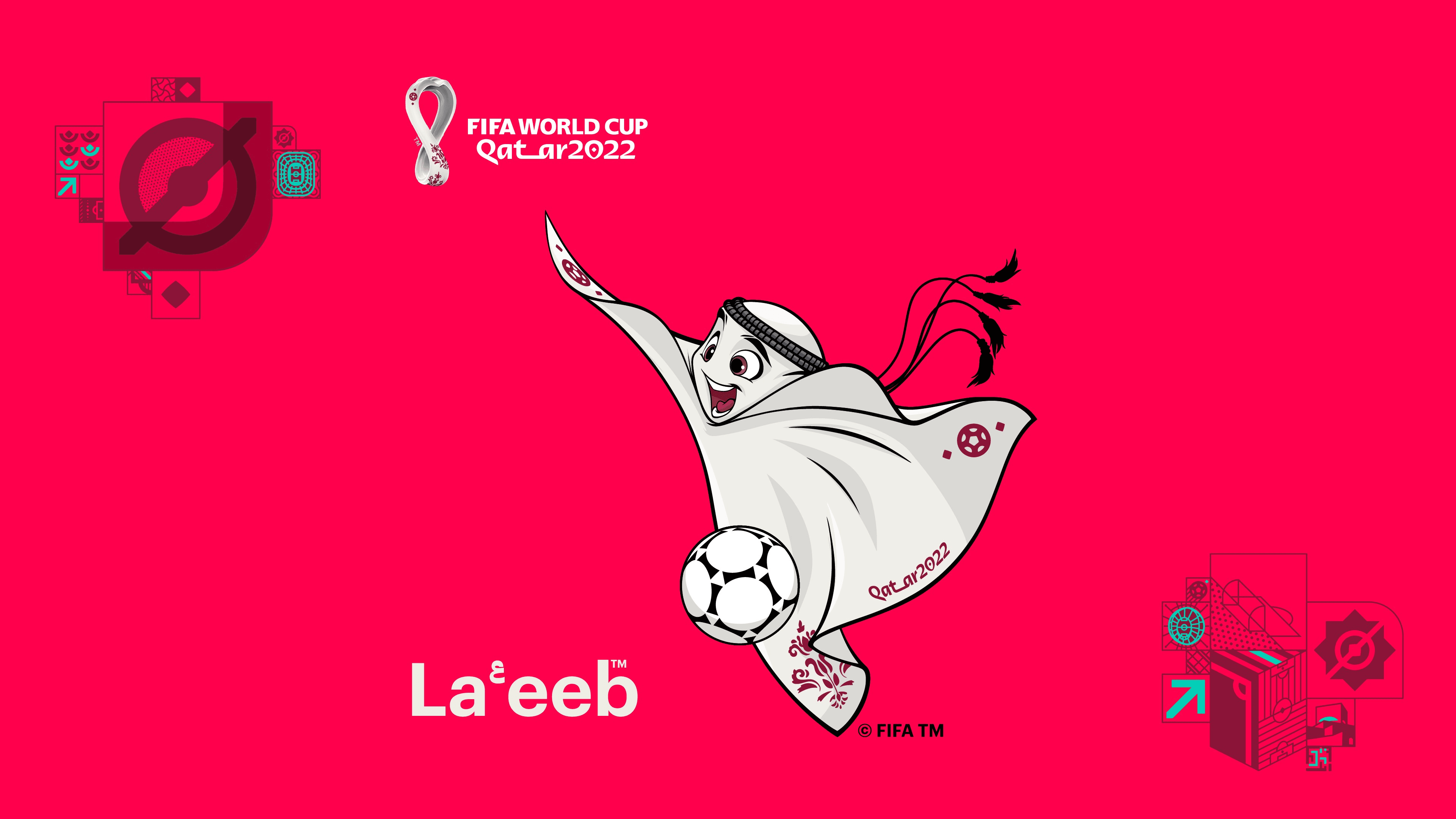 La'eeb, novo mascote da Copa do Mundo do Catar, 2022.
