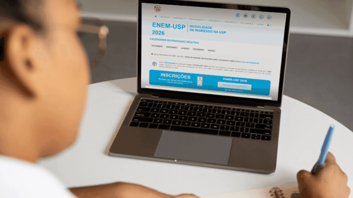 Inscrições para o ENEM-USP 2026 começam no dia 24 de novembro