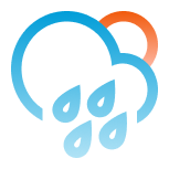 Muitas nuvens com possibilidade de chuva isolada